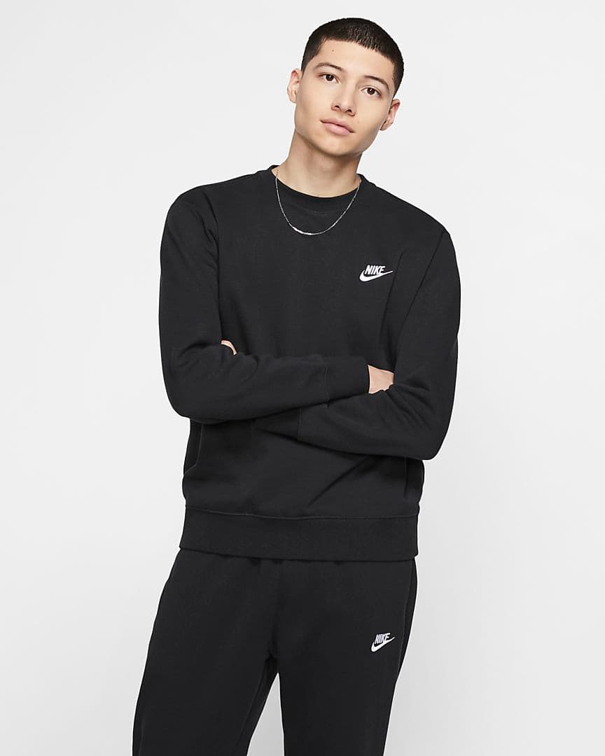 Nike džemperis Sportswear Club Crew FT BV2666-010