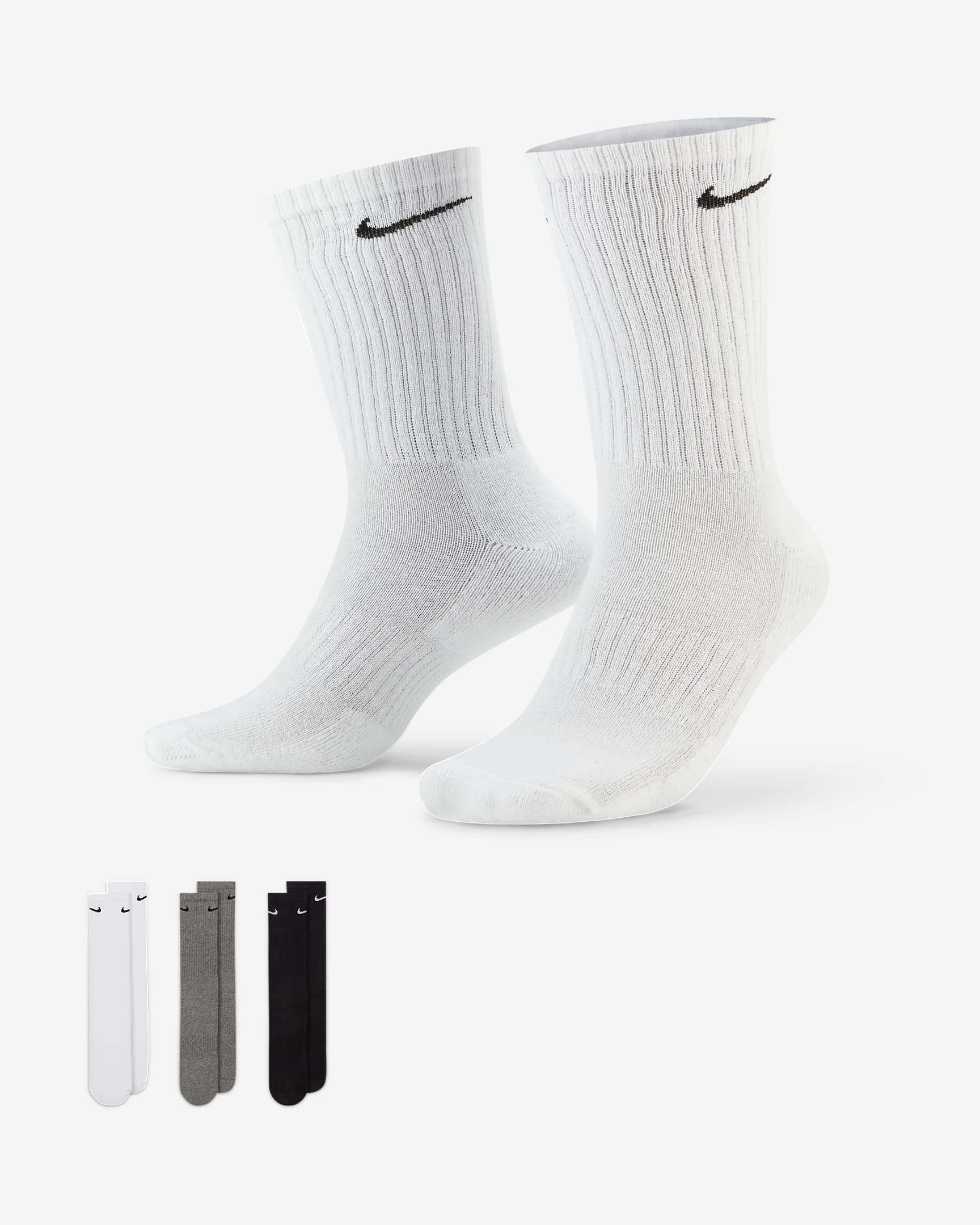 Nike Kojinės Cushioned Crew Socks SX7664-964